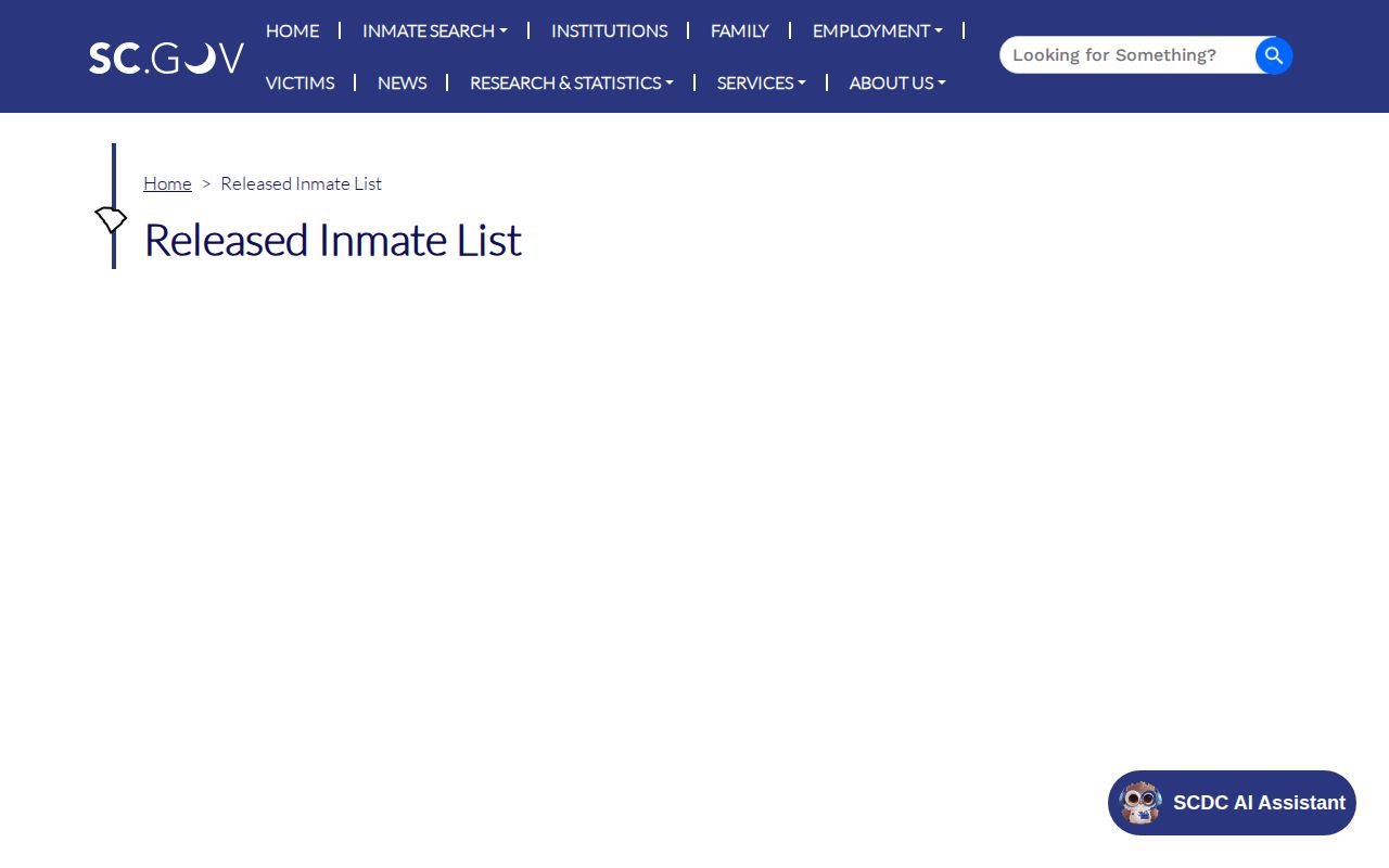 Clarendon County inmate release date search instructions